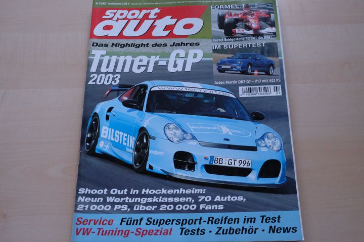 Deckblatt Sport Auto (07/2003)